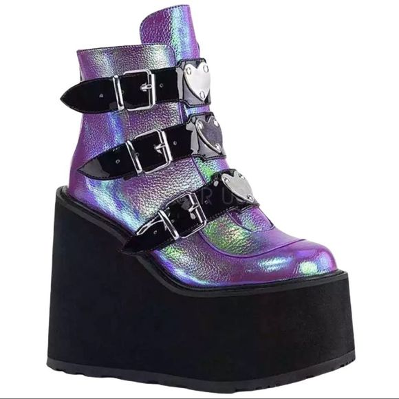 Shoes - NEW Hologram Cyberpunk Platform Boots